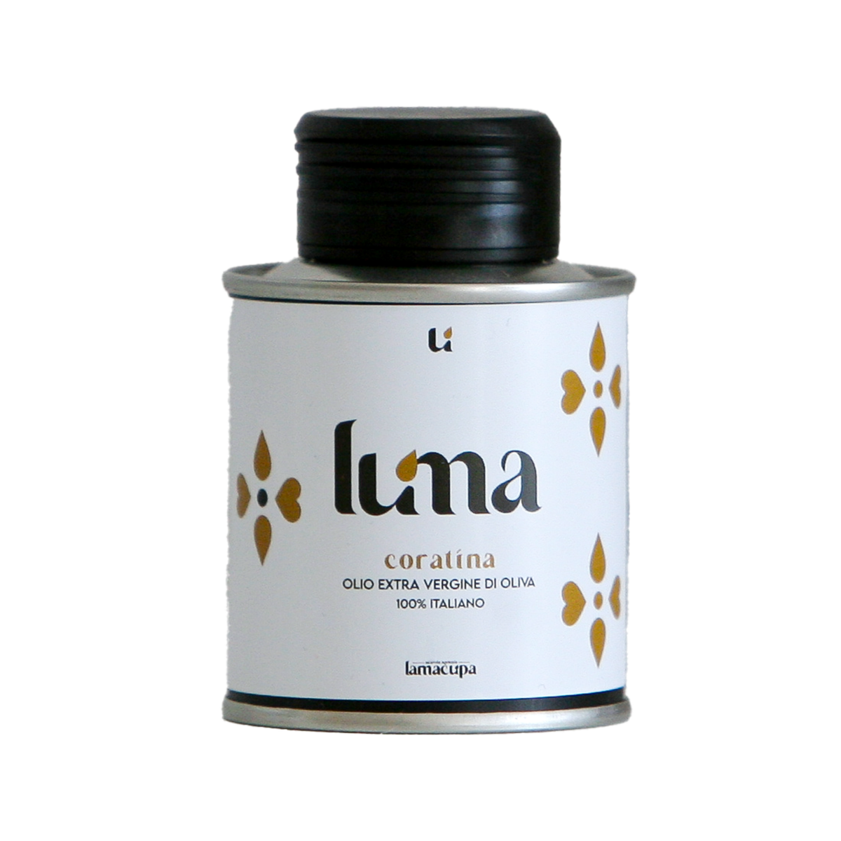 Lattina Luna Coratina olio extravergine d'oliva 100% italiano Lamacupa Puglia